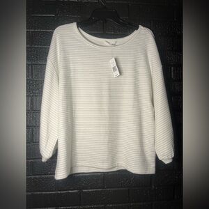 Women's White Striped Blouse